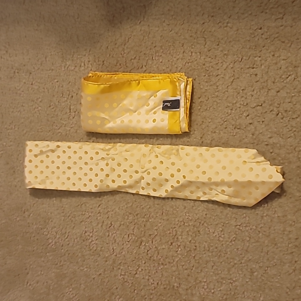 Men's Paul Frederick silk tie and handkerchief set